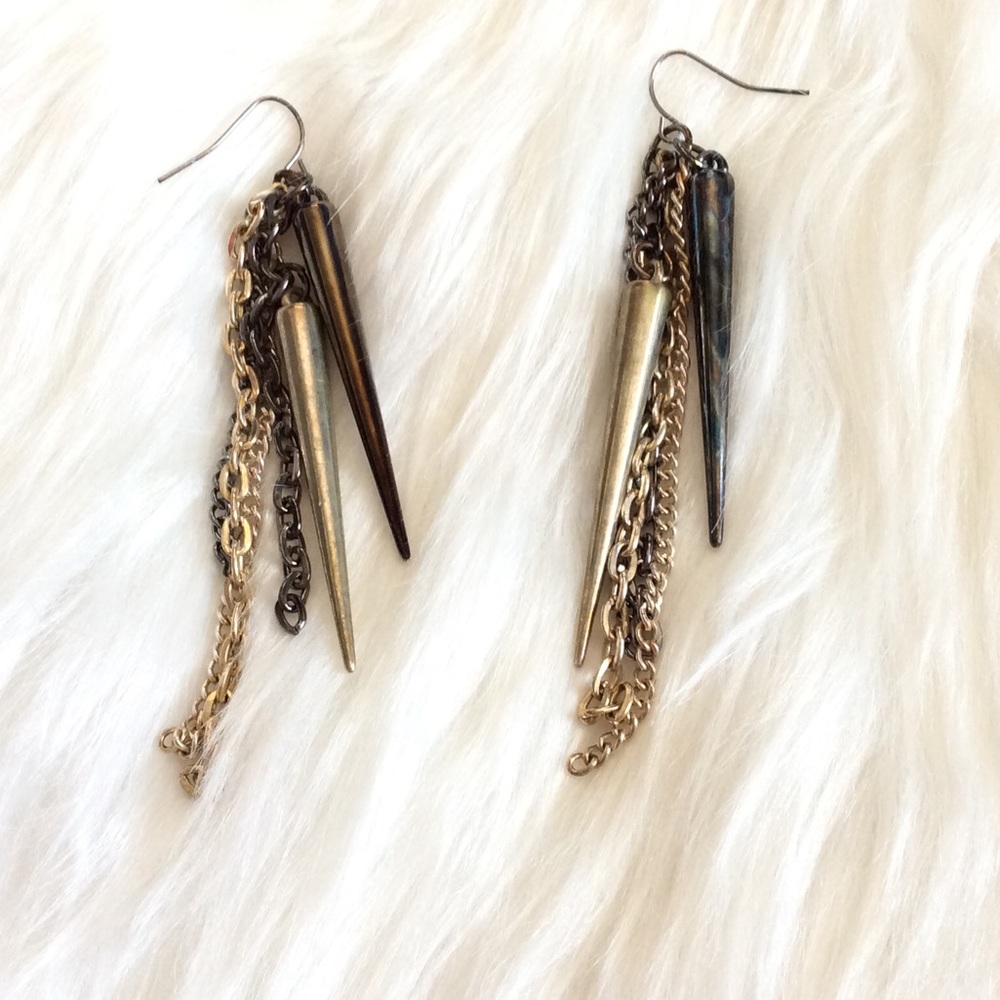 50% off closet Spike dangling earrings